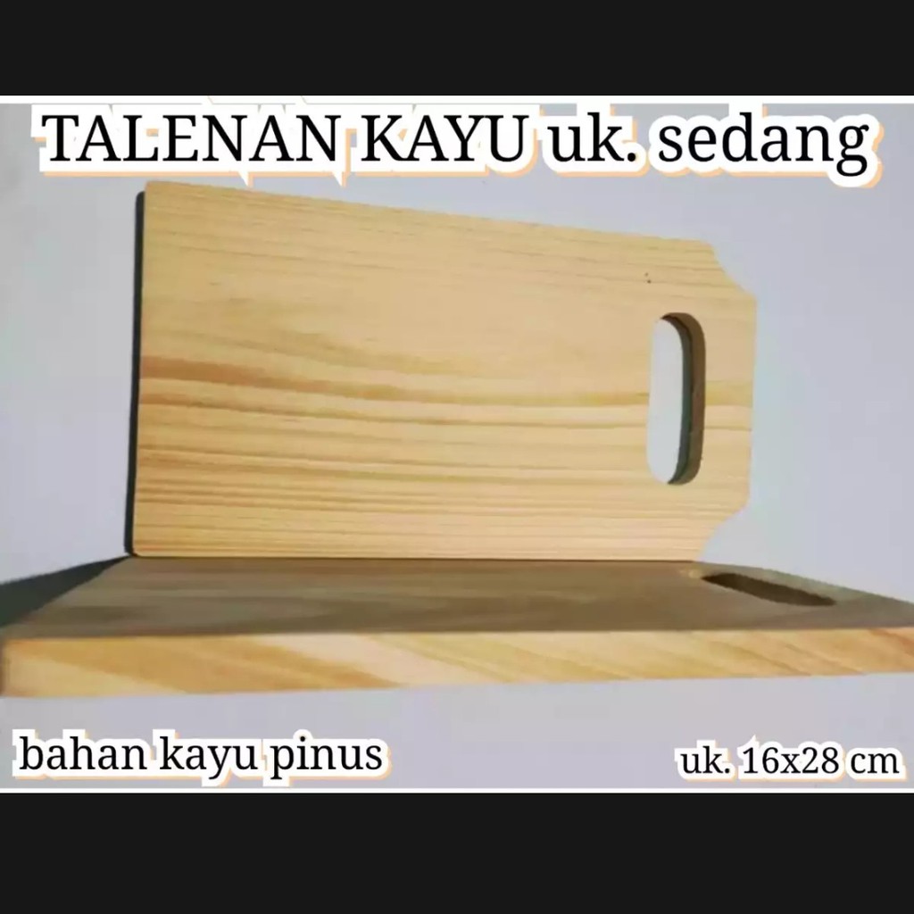 [DEASTORE] TALENAN KAYU KOTAK / TELENAN KAYU PINUS / ALAS PEMOTONG ( KOTAK ) UKURAN ( MEDIUM )