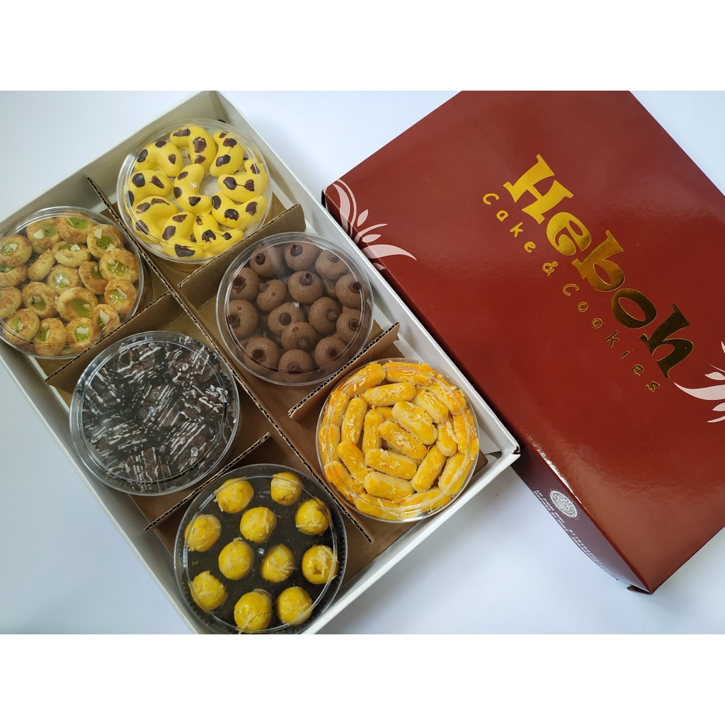 

Paket 3 Kue Kering Lebaran Premium Isi 6 Toples By Heboh Cookies