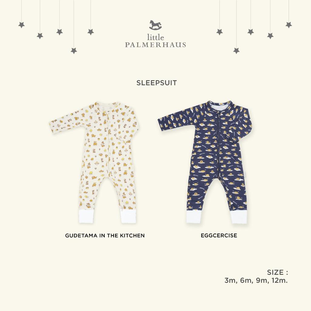 Little Palmerhaus Sleepsuit 3m - 24m velvet jumper romper baju anak piyama V4 CBKS SO