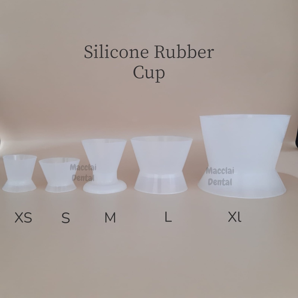 DENTAL SILICONE CUP / SILICON RUBBER MIXING BOWL / MANGKOK ADUK ACRYLIC / AKRILIK SILIKON JAR POT FLEXIBLE MEASURING