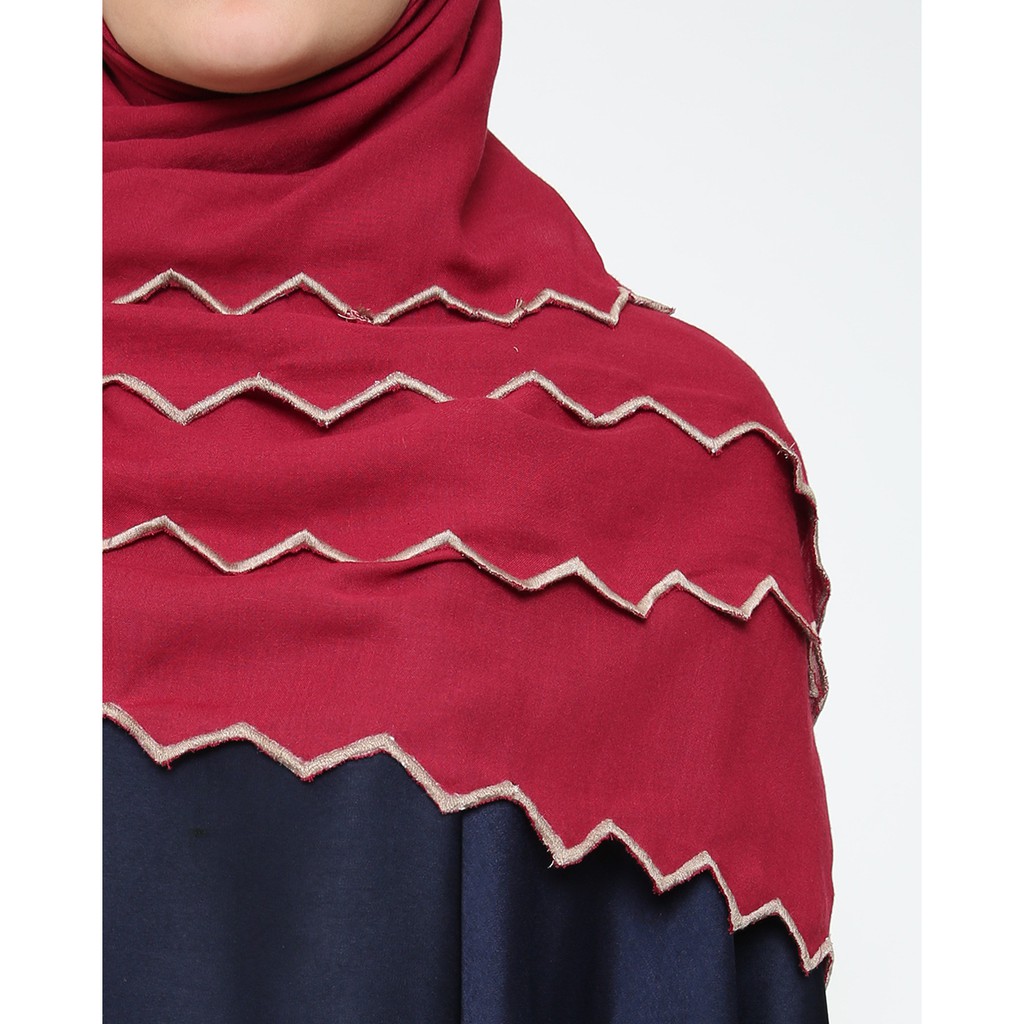 PRISM SCARF MAROON - RUMAH AYU X JEFFRY TAN