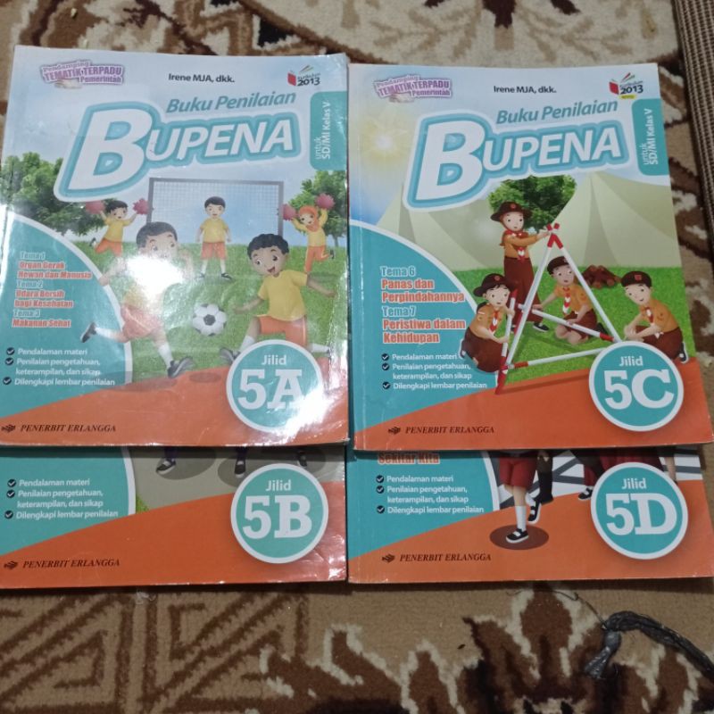 buku bekas kurikulum 2013 edisi revisi BUPENA KELAS 5 SD ERLANGGA BEKAS
