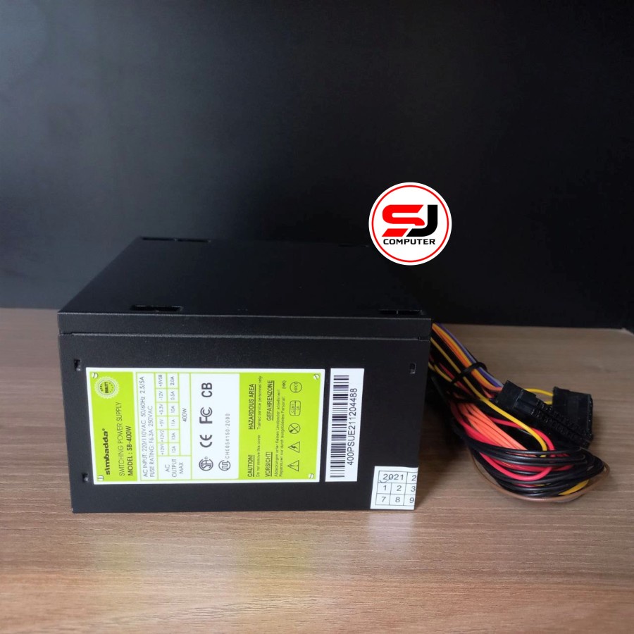 Simbadda Power Supply 400W PSU 400Watt ATX 400 Watt BOX Simbada PSU