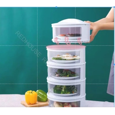 rak tempat makanan susun  4  / Food Cover 4 Layer , Rak Tudung Saji Tingkat Makanan Lauk 4 Susun Penutup Masakan