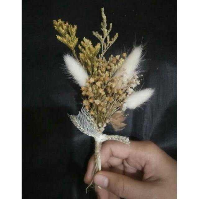 Boutonniere rustic / corsage / rustic / bunga kering / driedflower /korsase