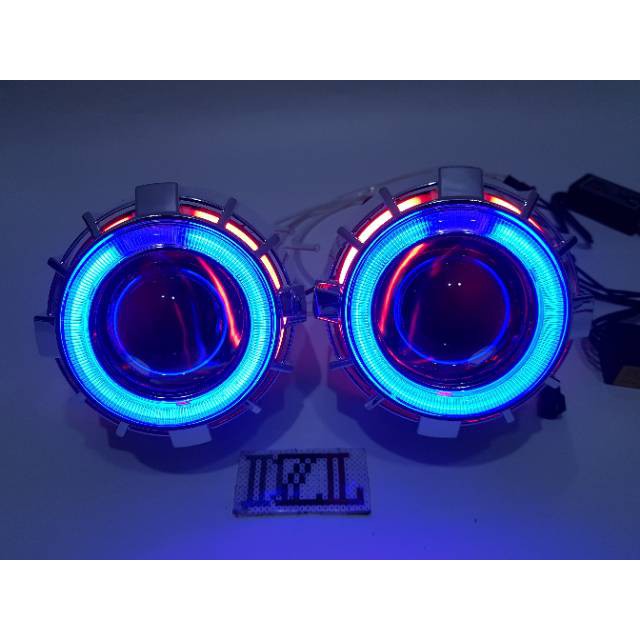 SEPASANG PROJIE HID AES 4 5 INC PROJECTOR G1 MOBIL BALAST GENERIK AC 35 WATT G 1 - LAMPU MOBIL - AK-