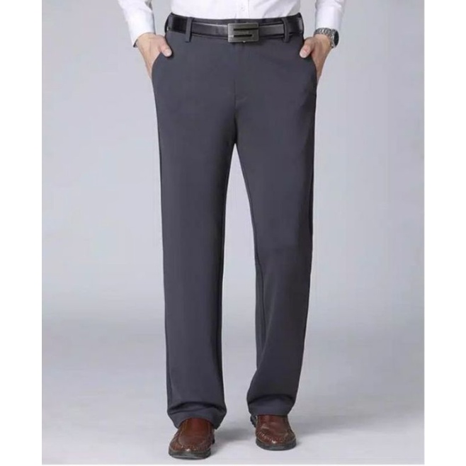 NEW CELANA PANJANG BAHAN FORMAL PRIA STANDAR KATUN TEFLON 27-38