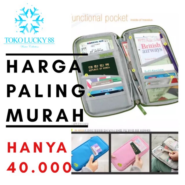 IMPORT Passport Holder organizer bag