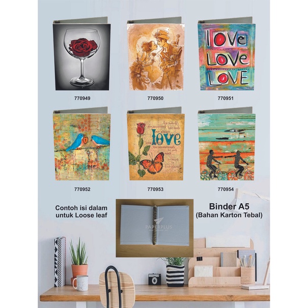 

Binder A5 / Binder Note A5 / Love / Set 3013