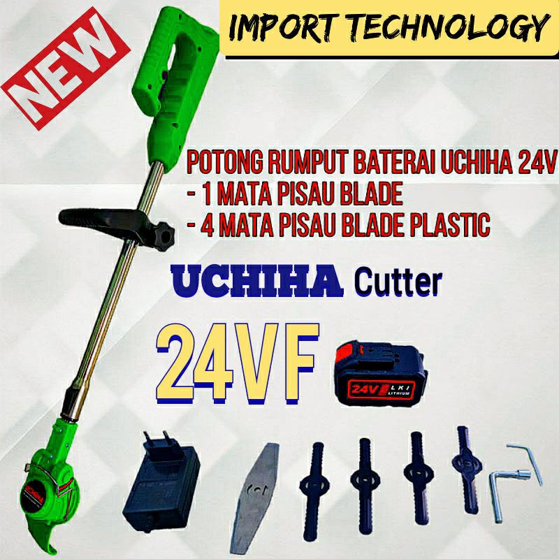Mesin potong rumput padi uchiha uciha brush cutter cordless baterai