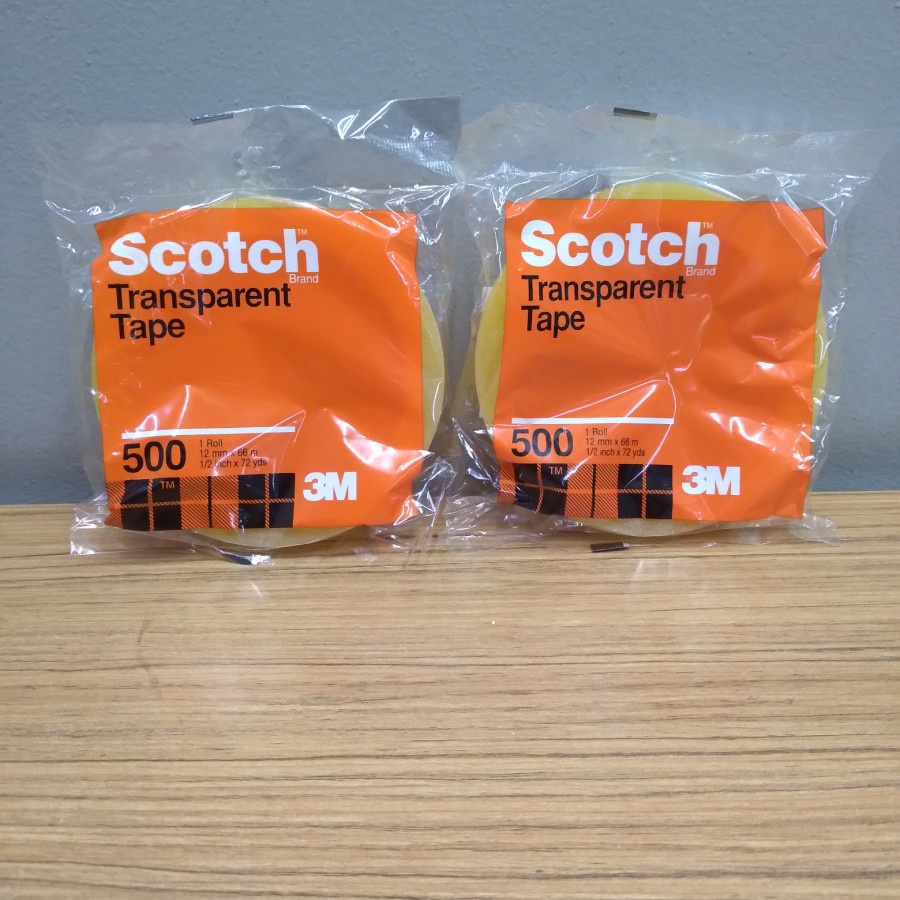 

scotch 3M transparent tape 500 ukuran 12mm x 66M selotip