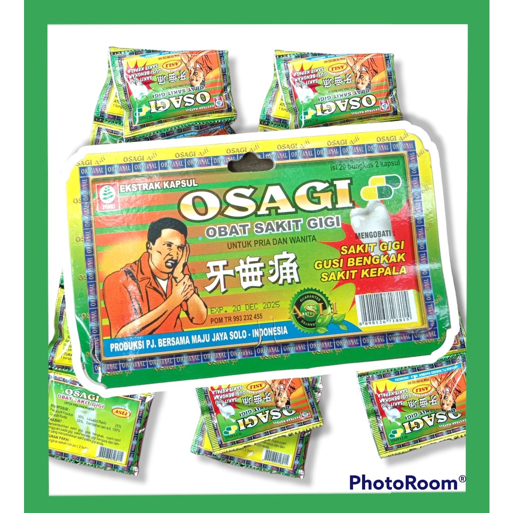 Jual Kapsul Osagi Obat Sakit Gigi Original Osagi Kapsul Obat Sakit