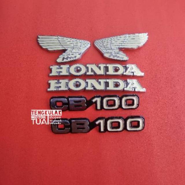Emblem tangki dop box aki NOS TAIWAN mirip ori original cb 100 cb100 glatik cbk2