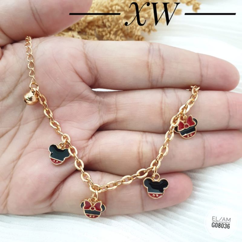 Gelang xuping anak motif mickey G08036