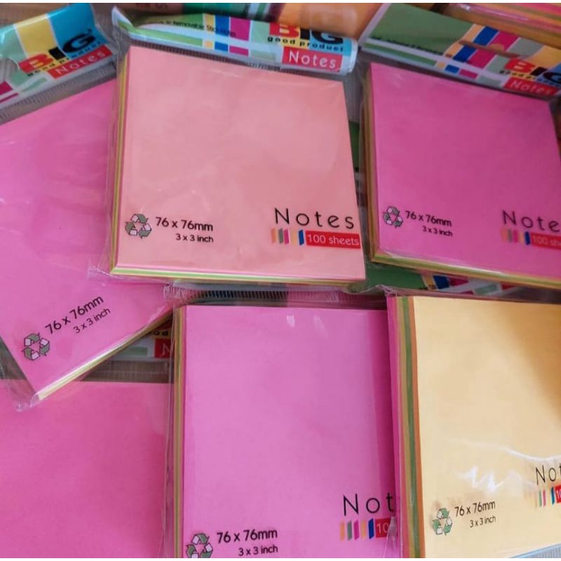 

Post it / Memo Stik / Sticky Note BIG ESELON 76x76mm isi 100 Lembar