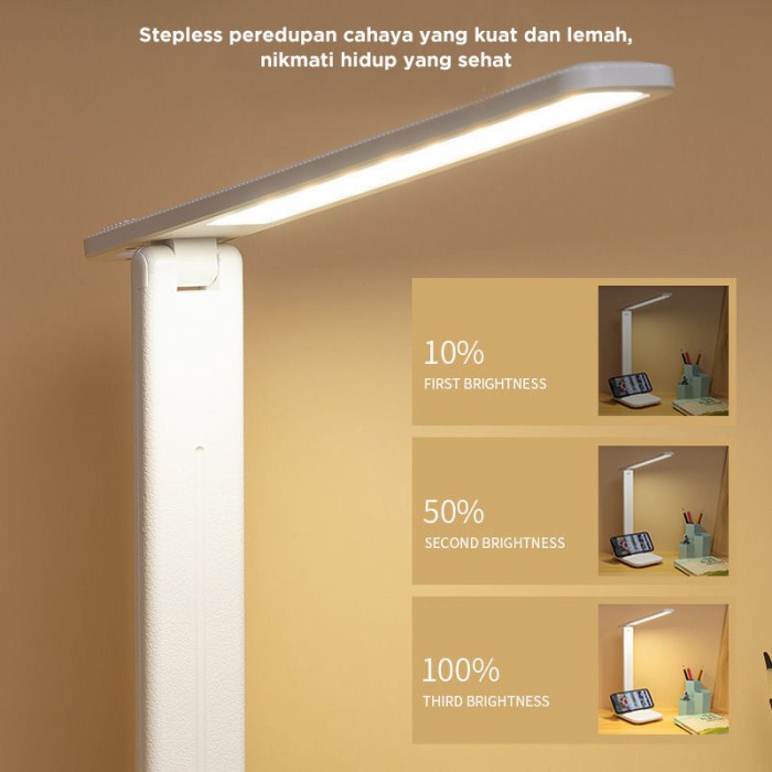 LAMPU LED MEJA BELAJAR LAMPU MEJA LED LIPAT BACA LAMPU CHARGER USB