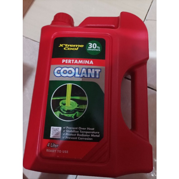 Air Radiator Mobil Pertamina COOLANT 30% Concentrate, 4 Ltr