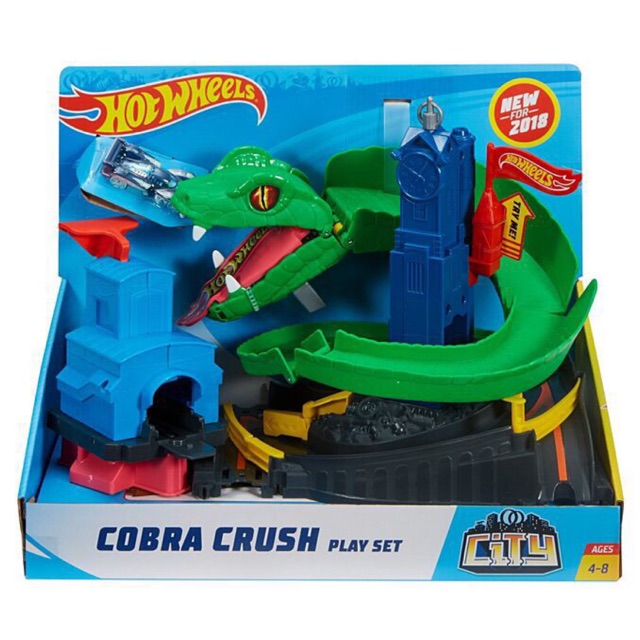 Hot wheels cobra crush play set / HOTWHEELS city cobracrush playset
