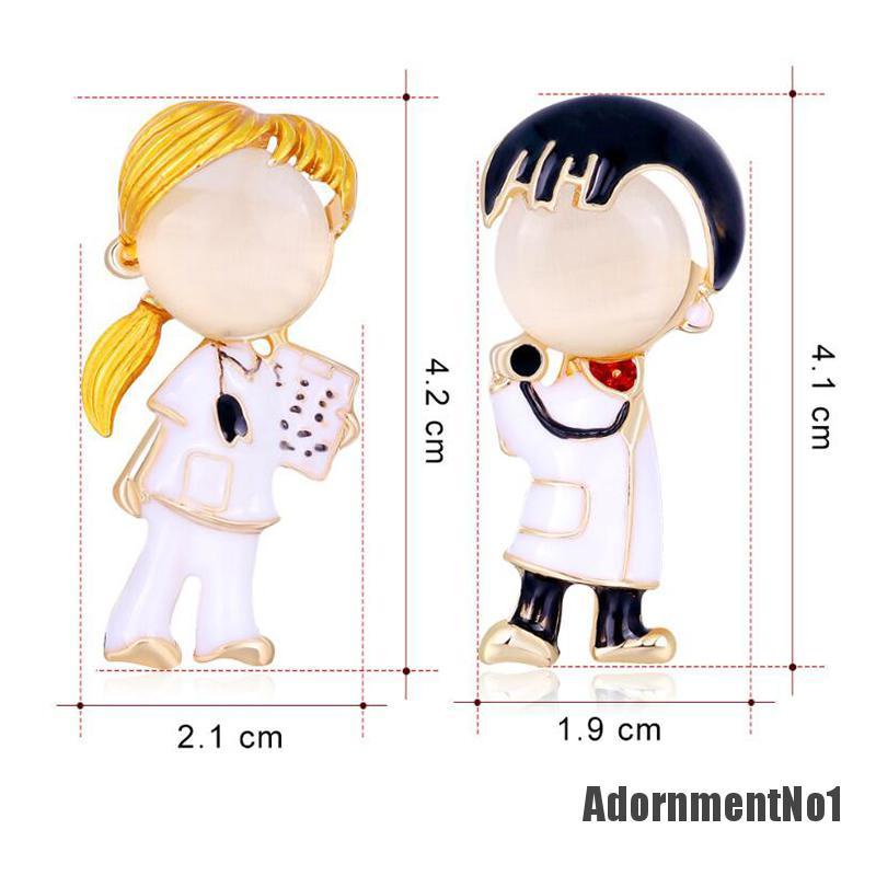 (Adornmentno1) Bros Pin Enamel Desain Rumah Sakit / Dokter / Suster