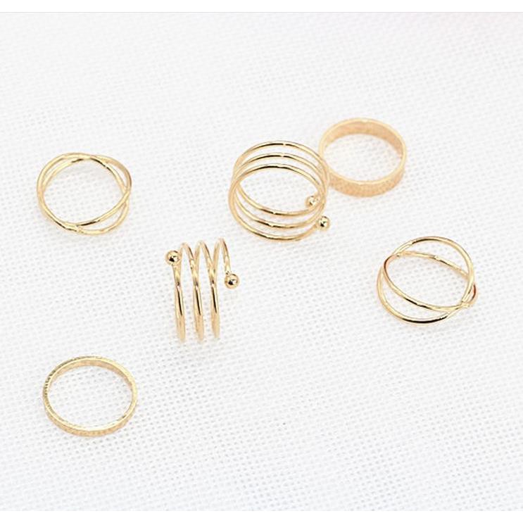 ACC041 Cincin Garis Garis 6set 10gr-2