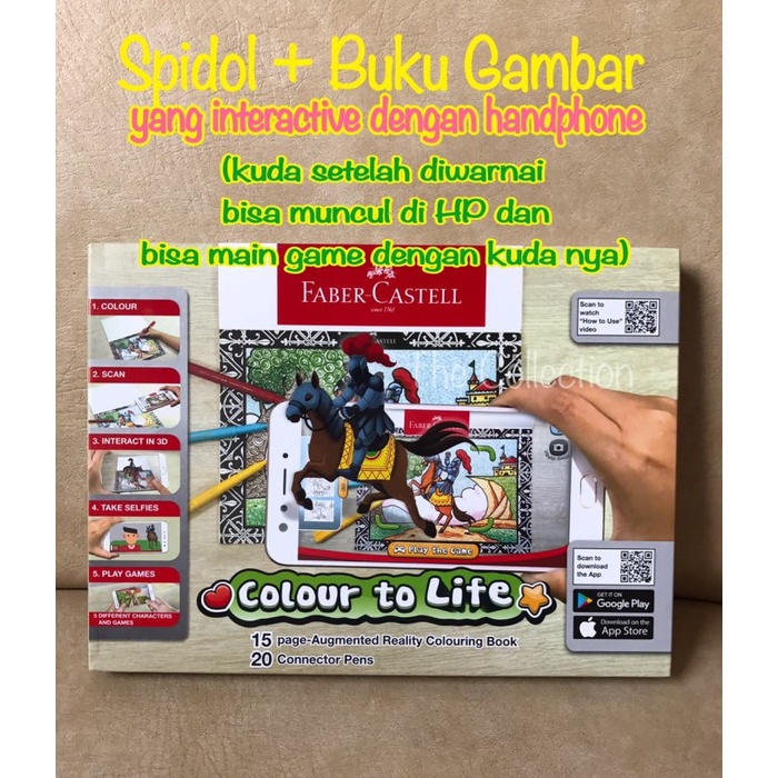 

Wow Atk533Fc 20 Spidol+Buku Hp Interaktif Faber Colour To Life Game 155058 Hemat