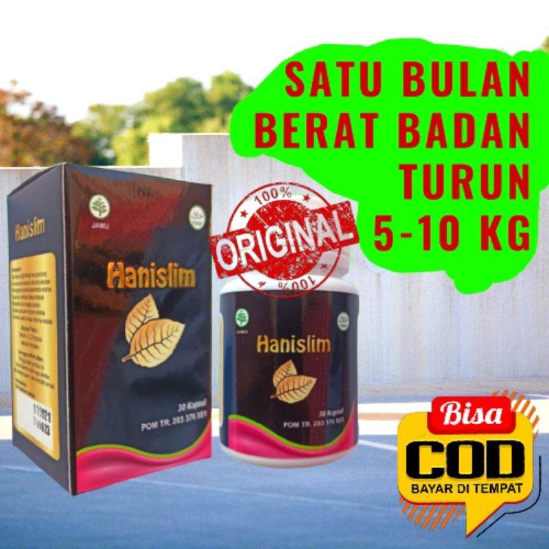 HANISLIM Obat Pelangsing Obat Diet Penurun Berat Badan Dewasa Penahan Nafsu Makan Pembakar Lemak pel