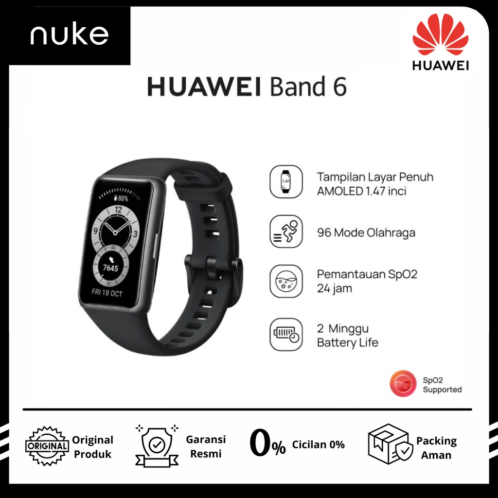 HUAWEI Band 6 Smartband Smartwatch Jam Tangan