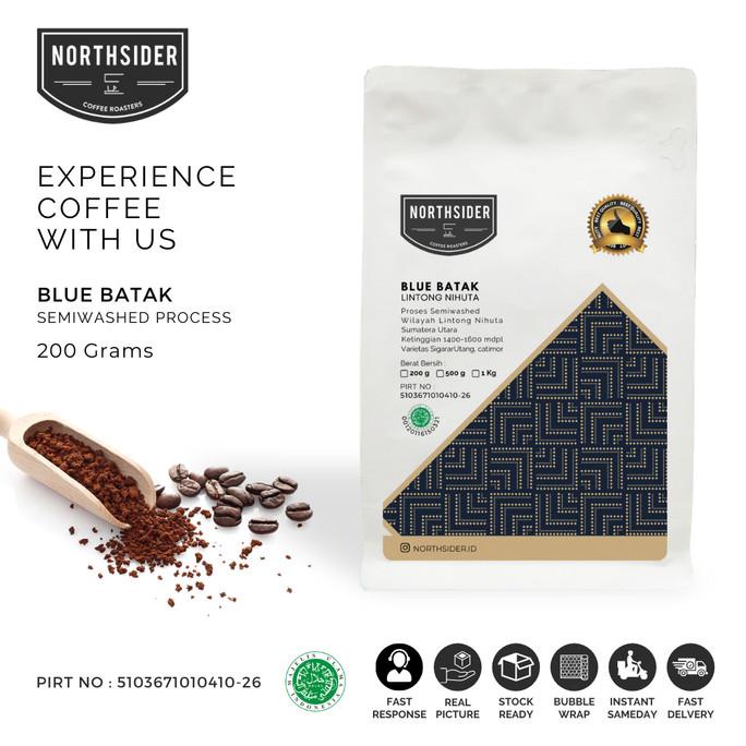 

Kualitas terbaik] BIJI KOPI ARABIKA BLUE BATAK SEMIWASHED -200GR NORTHSIDER COFFEE