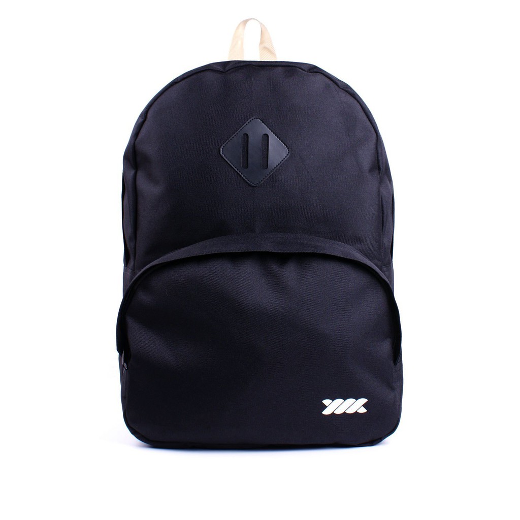 Tas Punggung / Ransel Sekolah Kerja / Backpack COLLAGE CREAM BLACK Wadezig Original
