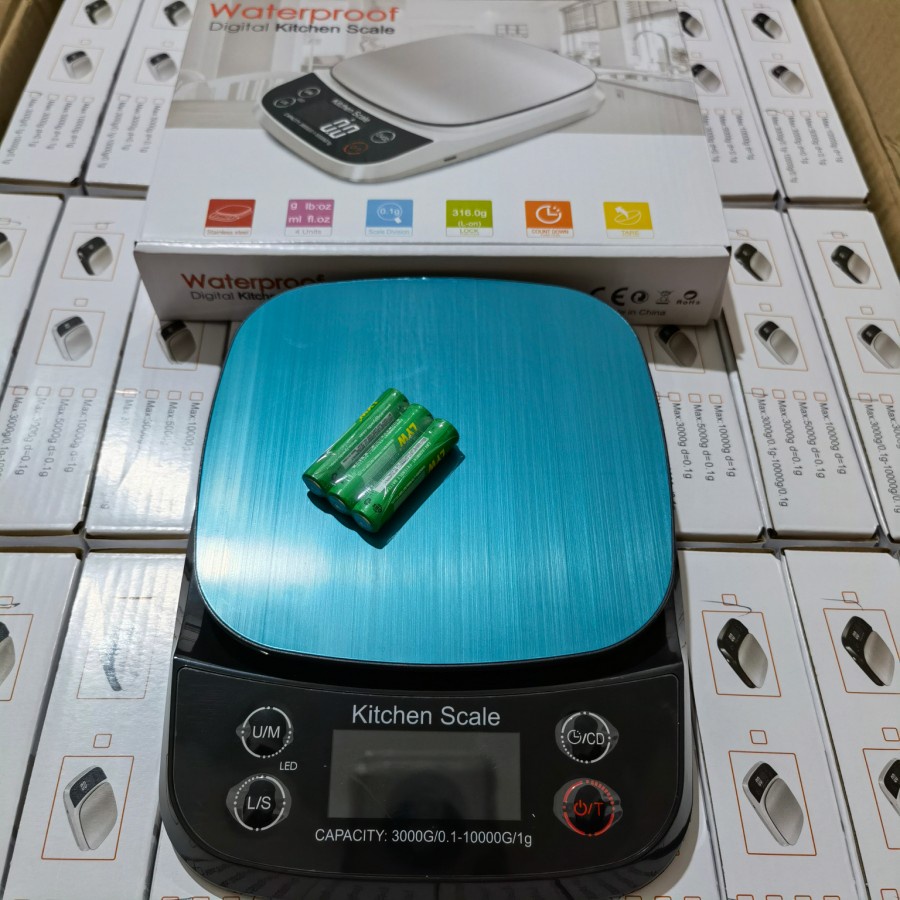 Timbangan Waterproof Dual Digital/Digital Kitchen scale 10kg