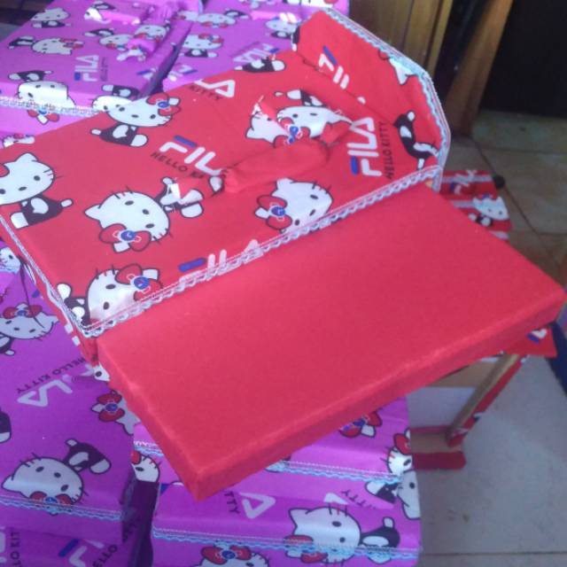 tempat tidur barbie + kasur bawah