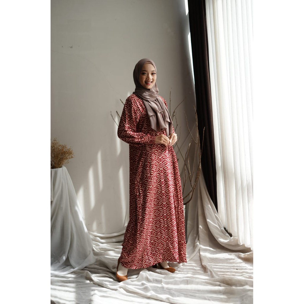 Gamis bahan rayon import Busui