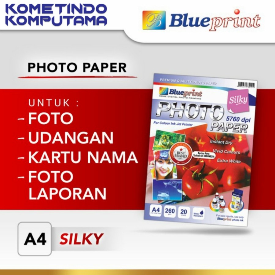 BP-SPA4260 Silky Photo Paper A4 BLUEPRINT 260 gsm