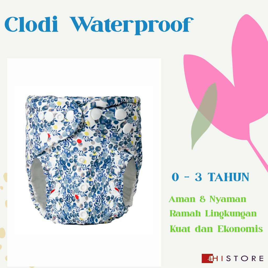 DIAPER VARIAN B CLODI POPOK KAIN DOUBLE TPU WATERPROOF BAHAN PREMIUM