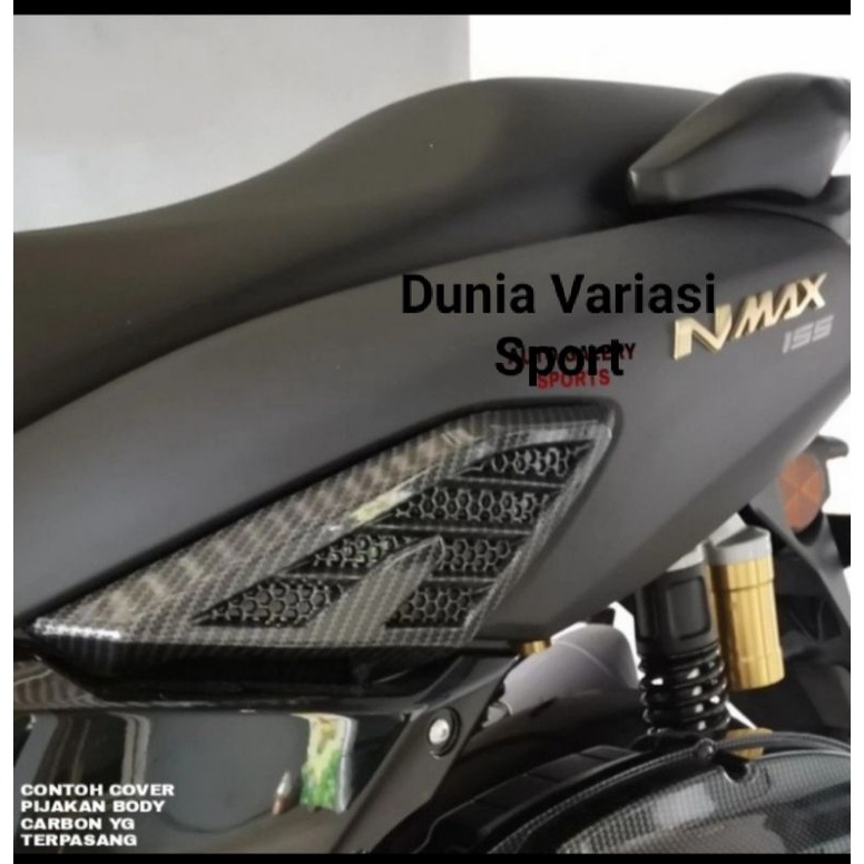 cover pijakan kiri kanan tutup body Nmax 2020 NEMO carbon