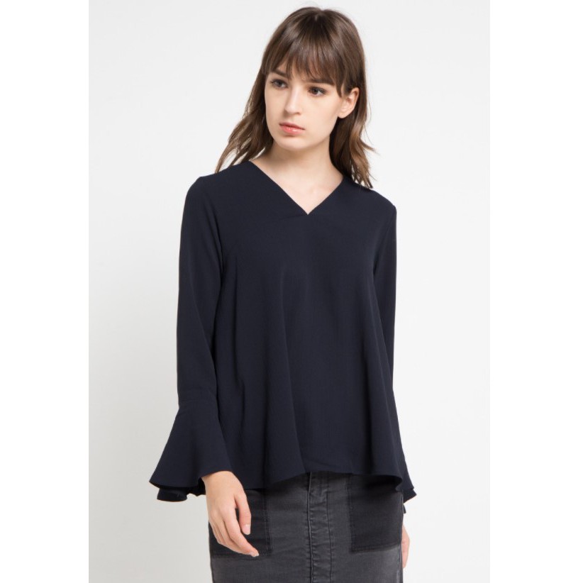 EDITION EB70 FLARE BELL SLEEVE BLOUSE