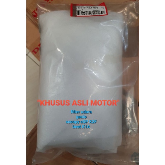 AHM FILTER UDARA, SARINGAN UDARA, ELEMENT COMP AIR ORIGINAL BEAT K1A, GENIO, SCOOPY K2F, spare part 