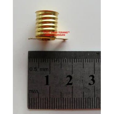 Promo FITTING Lampu Praktek   Fitting Lampu SENTER DRAT KUNINGAN KECIL Berkualitas