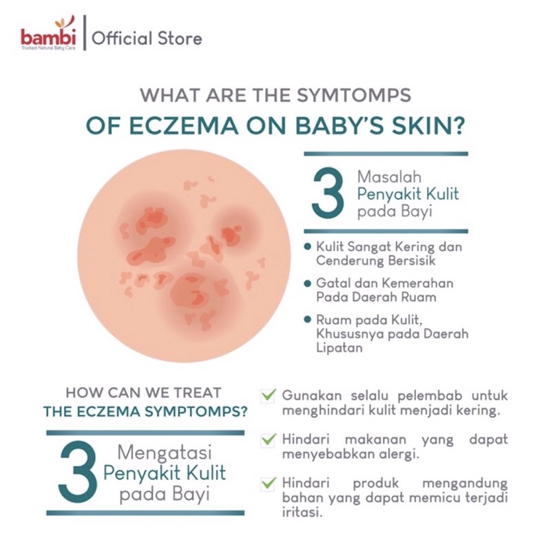 Bambi Sabun Bayi / Head to Toe Wash Sensitif Eksim Ruam Kemerahan Baby Dermacare Daily Soothing &amp; Calming Therapy Head to Toe Wash Bambi Sabun Shampo Bayi Kulit Sensitif