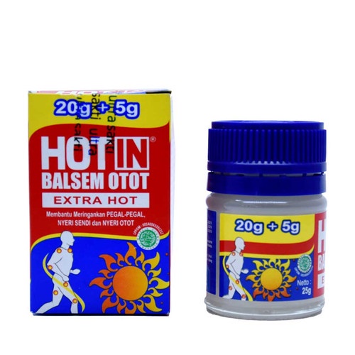 Bisa COD Hot In Balsem Otot Extra Hot 20gr+5gr - Balsem Hotin Nyeri Otot Dan Sendi - Balsem Otot Pegal Linu -