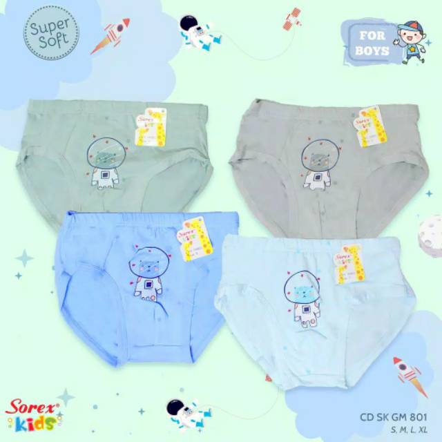 Ready Bandung CD Sorex Kids , Celana Dalam Anak Sorex
