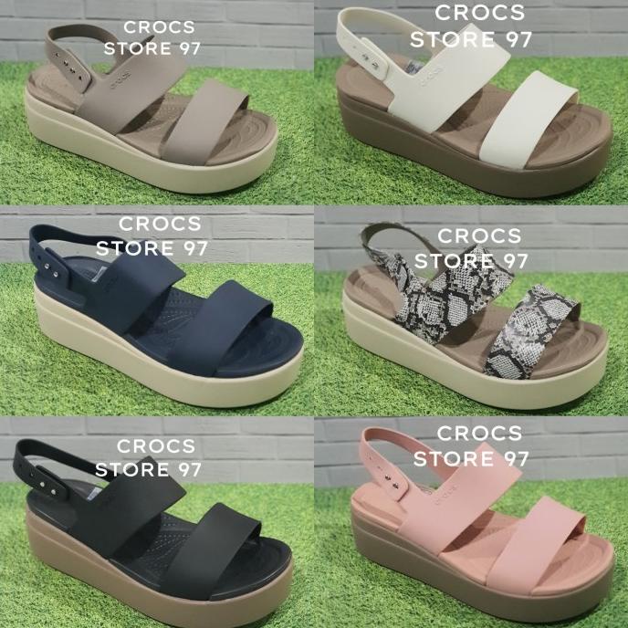 CROCS BROOKLYN/CROCS WANITA/CROCS BROOKLYN MID TALI WEDGES ORIGINAL