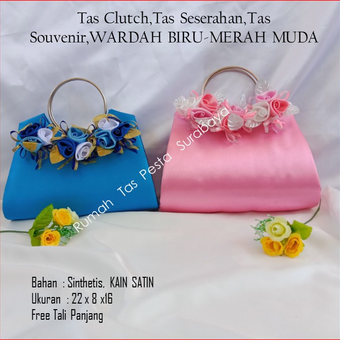 PAKET TAS PESTA WARDAH MODEL CLUTH DANSELEMPANG , 2 TAS ONGKIR TAS DERA SHOP99