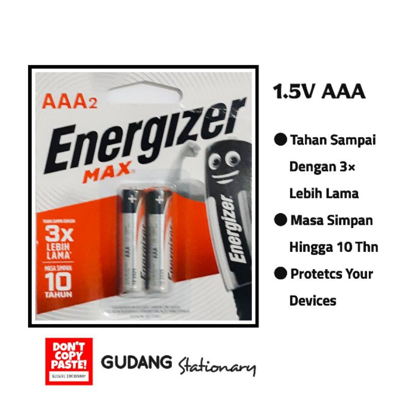 Baterai AAA ENERGIZER [ isi 2 pcs ]