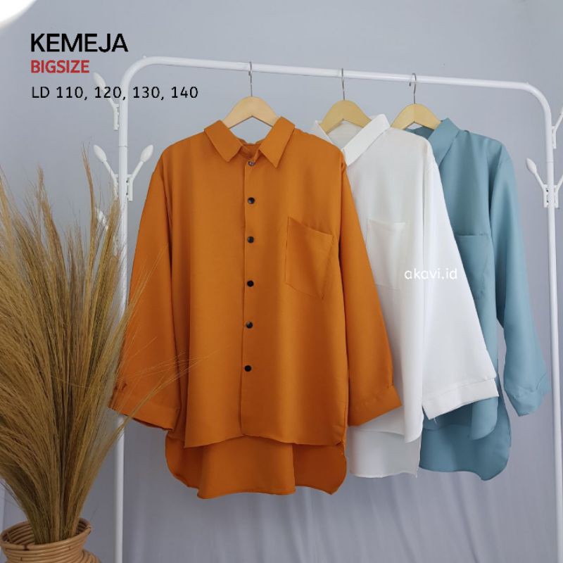 KMJUM KEMEJA SUPER JUMBO PINGUIN OVERSIZE JUMBO WANITA ATASAN BIG SIZE KOREA LD 140, 130, 120, 110 CM / BISA COD