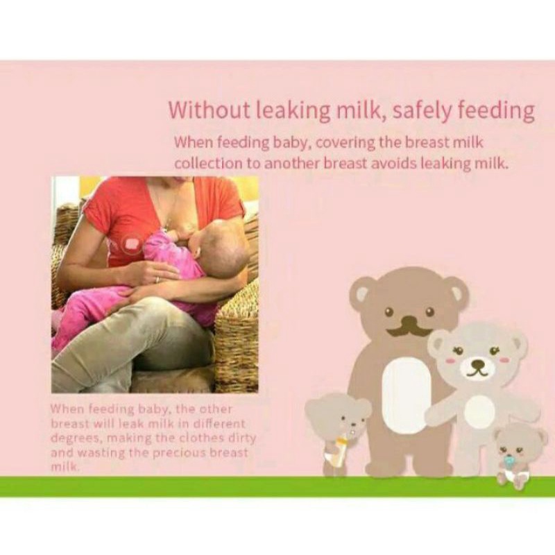 Cmbear breast milk Collection Shell/ Penampung tetesan Asi 2pcs