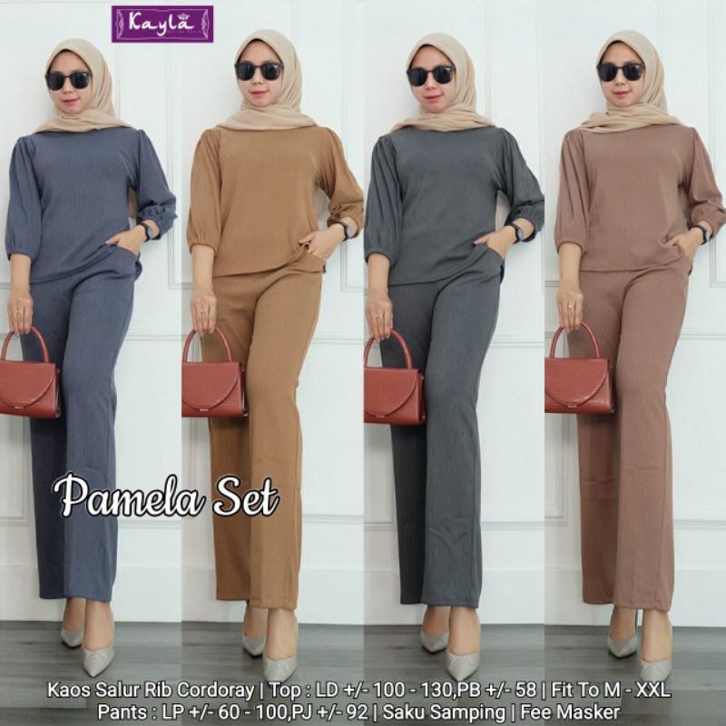 (NEW)SETELAN WANITA OOTD//PAMELA SET BY KAYLA