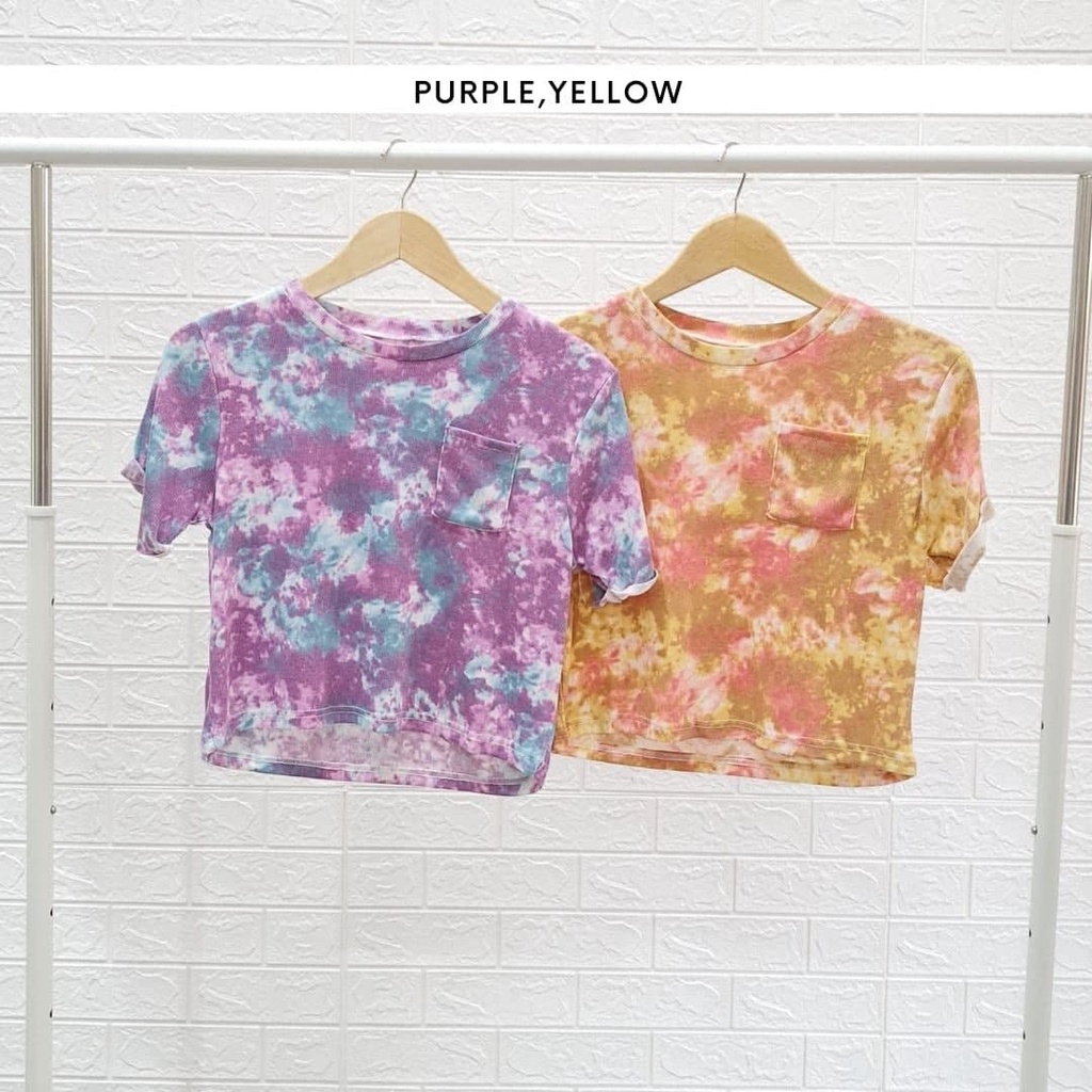 3570 tie dye pocket crop