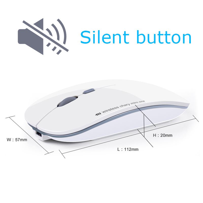 Slim Silent Optical Wireless Mouse 2.4GHz - N5 - Matte Black