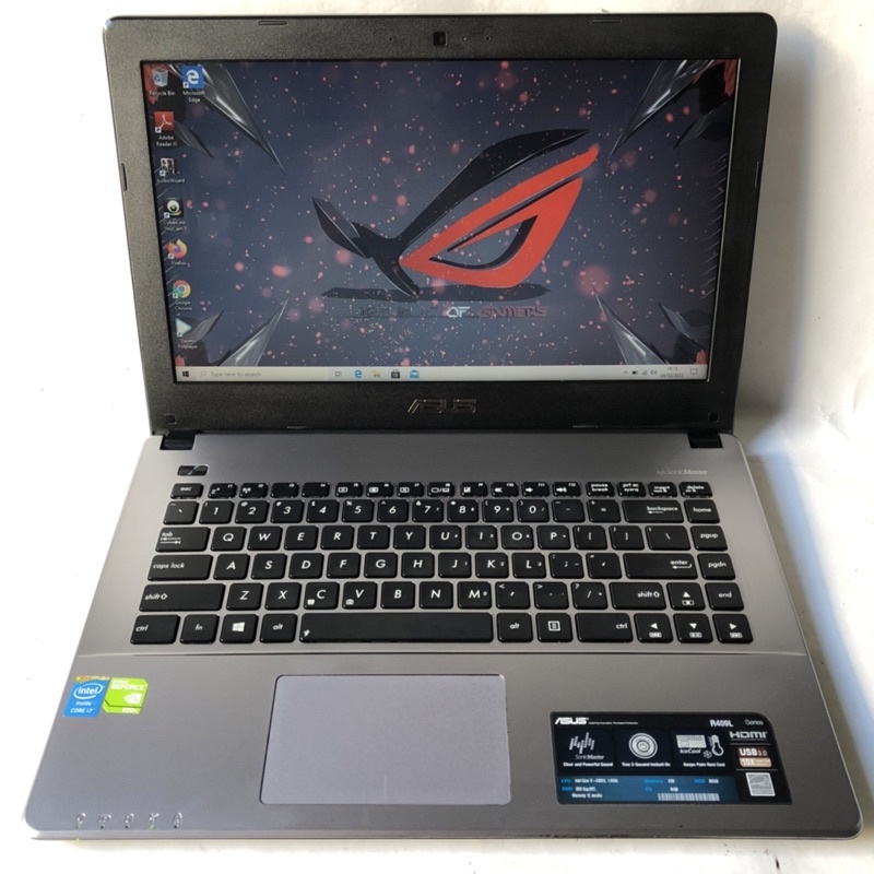Laptop Gaming Rendering - Asus R409L - Core i7 gen 4 - Dual Vga Nvidia 820M - Ram 8GB